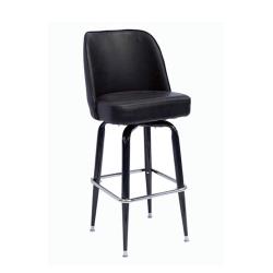 Oak Street - SL3133-BLK - Domestic Black Bucket Seat Barstool w/Bucket Frame image