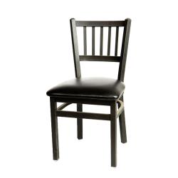 Oak Street Mfg. - SL2090P-BLK - Verticalback Chair w/Black Vinyl Seat image