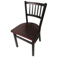 Oak Street Mfg. - SL2090P-M - Verticalback Chair w/Mahogany Wood Seat image