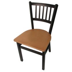 Oak Street Mfg. - SL2090P-N - Verticalback Chair w/Natural Wood Seat image