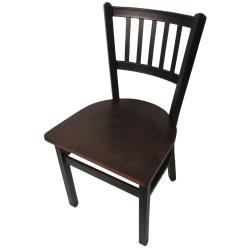 Oak Street Mfg. - SL2090P-WA - Verticalback Chair w/Walnut Wood Seat image