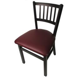 Oak Street Mfg. - SL2090P-WINE - Verticalback Chair w/Wine Vinyl Seat image