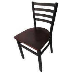 Oak Street Mfg. - SL2160P-M - Ladderback Dining Chair w/Mahogany Wood Seat image
