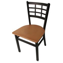 Oak Street Mfg. - SL2163P-N - Windowpane Chair w/Natural Wood Seat image