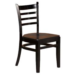 Oak Street Mfg. - WC101BLK - Ladderback Black All Wood Chair image