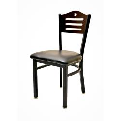 Oak Street - SL2150-SH-M-BLK - Shoreline Back Chair w/Black Vinyl Seat image