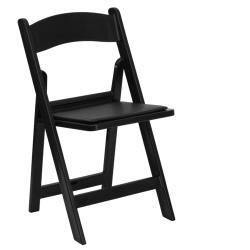 Flash Furniture - 2-LE-L-1-BLACK-GG - 1000LB Capacity Black Resin Folding Chair image