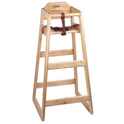 Winco - CHH-601 - Bar Height Wood High Chair image