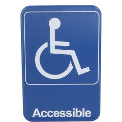 Vollrath - 5644 - 6 in x 9 in Accessible Sign image
