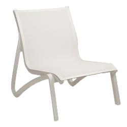 Grosfillex - US001096 - White / Glacier White Sunset Armless Lounge Chair image