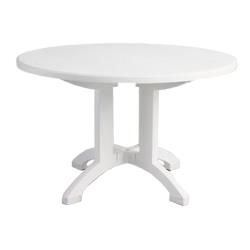 Grosfillex - US243104 - 48 in Round White Aquaba Table image