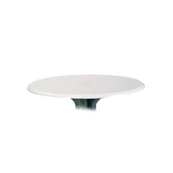 Grosfillex - 99832004 - 30 in Round White Molded Melamine Table Top image