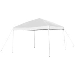 Flash Furniture - JJ-GZ1010-WH-GG - 10 ft x 10 ft White Outdoor Slanted Leg Canopy Tent image