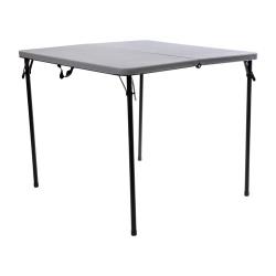 Flash Furniture - DAD-LF-86-GY-GG - Square Bi-Fold Gray Plastic Table image