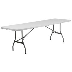 Flash Furniture - RB-3096FH-GG - 8 ft Bi-Fold Granite White Plastic Table image