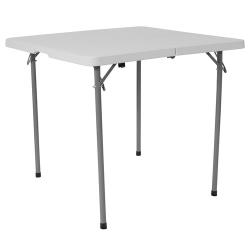 Flash Furniture - RB-3434FH-GG - Square Bi-Fold Granite White Plastic Table image
