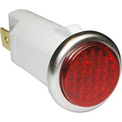 Mavrik - 381119 - 250V Hat Flat Red Signal Light image