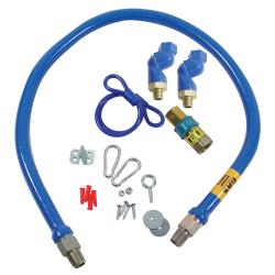 Dormont - 1650BPQ2SR48 - 1/2 in x 48 in Blue Hose™ Swivel MAX® Gas Hose Connector Kit image