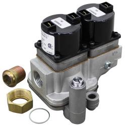 FISH & CHIP RANGE TWIN GAS SOLENOID VALVE 230V DOUBLE COIL 1/2" CONNECTION 