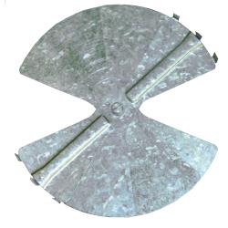 American Louver - ALRD12-2PK - 12 in Radial Round Damper image