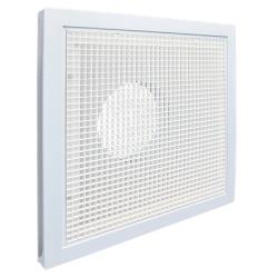 American Louver - STR-ERFG-6W - 6 in White Plastic Filter Grille image