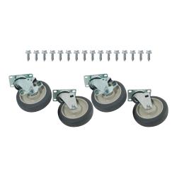 Franklin - 35792 - 1000lb Capacity Heavy Duty Swivel Plate Caster Set with 5 in Wheels image