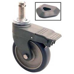 Metro/Intermetro - 5PCBX - Metromax® Q®/Metromax® i™ Stem Caster 5 in stem polymer caster with brake (300 lb) image