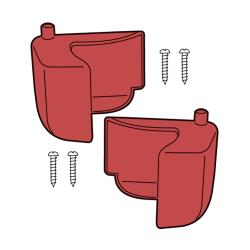 Rubbermaid - 4512-L5 - TradeMaster® Cart Top & Bottom Hinge Kit - Red image