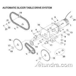Globe - Globe 3850P & 3975P Automatic Slicer Table Drive Parts image