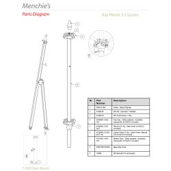 Tuuci - Menchie's 5.5 ft Square Umbrella Parts image