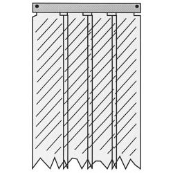 Kason - 401SA6063884SB - Strip Curtain For doors up to 34 in x 78 in image