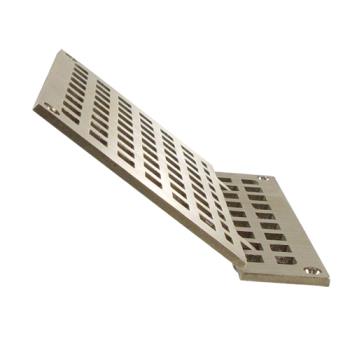 11499 - Franklin - 102-1135 - Hinged 7 3/8 in Square Brass Floor Drain Strainer Product Image
