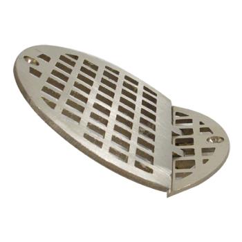11497 - Franklin - 102-1152 - Hinged 4 5/8 in Round Brass Floor Drain Strainer Product Image