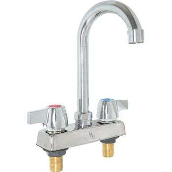 99234 - BK Resources - BKD-3G-G - 4 in Deck Mount WorkForce Faucet w/ 3 1/2 in Gooseneck Spout Product Image