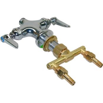 8011441 - T&S Brass - B-0200-LN - 4 in Single Hole Deck Mount Double Pantry Faucet Product Image