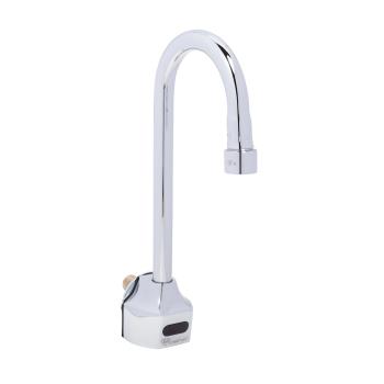 1101116 - T&S Brass - EC-3101 - Single Hole Wall Mount ChekPoint™ Hands Free Faucet w/ 4 1/8 in Gooseneck Spout Product Image