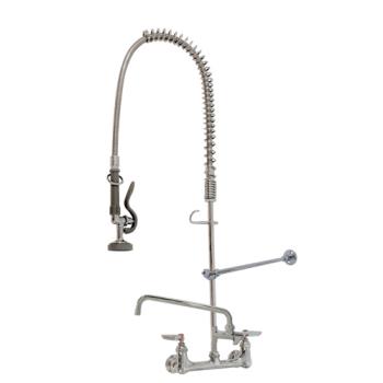 15153 - T&S Brass - B-0133-ADF12-B - Wall Mount EasyInstall Pre-Rinse w/ Add-On Nozzle Product Image