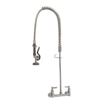 15150 - T&S Brass - B-0133 - Wall Mount EasyInstall Spring Action Pre-Rinse Product Image