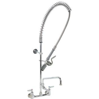 1101230 - T&S Brass - B-0133-ADF12-BC - Wall Mount Pre-Rinse Assembly with Faucet Product Image