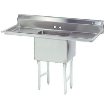 ADVFC1182424RLX - Advance Tabco - FC-1-1824-24RL-X - 18 in x 24 in x 14 in 1 Compartment Sink w/ Left and Right Drainboards Product Image