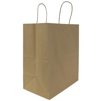 75218 - Karat - FP-SB120 - Kraft Malibu Paper Shopping Bags Product Image