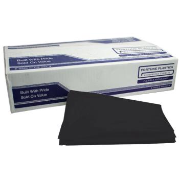 58109 - Fortune Plastic - BC60S - 38 in x 58 in 1.7 mm Black Low Density Can Liner Product Image