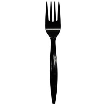 75215 - Karat - U2010B - Black Disposable Forks Product Image