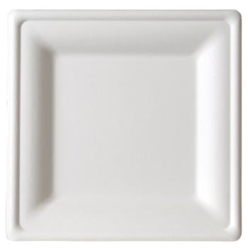 59299 - Eco-Products - EP-P023NFA - 10 in Square Bagasse Plate Product Image