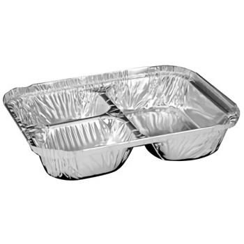 79100 - Handi-Foil - 2045-35-250WL - 3 Compartment Foil Take Out Container Product Image