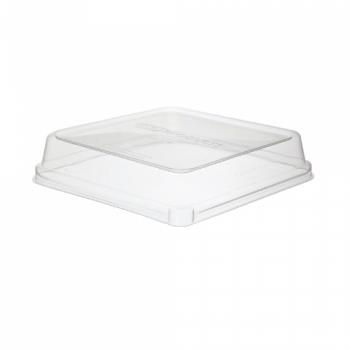 56188 - Eco-Products - EP-SCS8SLID - 8 in x 8 in Worldview™ Compostable PLA Take-Out Lid Product Image