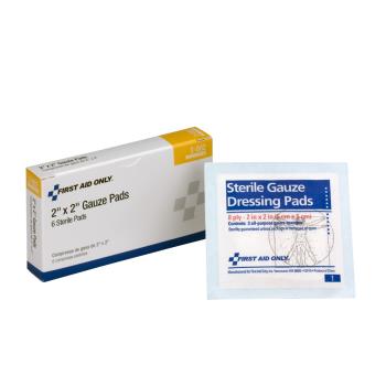 54110 - First Aid Only - 3-002 - 2 in x 2 in Gauze Pads Product Image