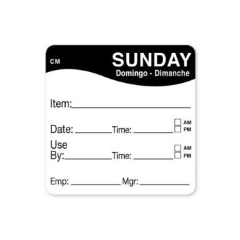 DAY1127827 - DayMark - 1127827 - CoolMark 2 in x 2 in Sunday Label Product Image