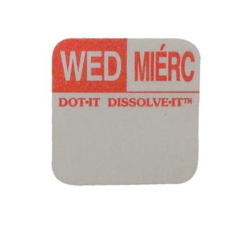 81442 - Franklin - 81442 - Dissolve-It 1 in x 1 in Wednesday Label Product Image