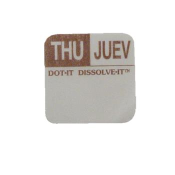81443 - Franklin - 81443 - Dissolve-It 1 in x 1 in Thursday Label Product Image